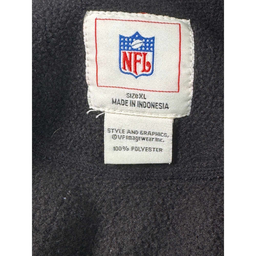 NFL Pittsburgh Steelers Fleece Quarter Zip Pullover Black Mens XL VF Imagewear - Picture 2 of 7